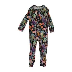Muse Threads Bamboo‎ Mermaid Santa Baby Size 3-6 Month Pajamas
